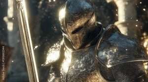 Knight in Platinum Plated Armor - St